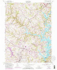 Finksburg Maryland Historical topographic map, 1:24000 scale, 7.5 X 7.5 Minute, Year 1953