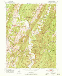 Flintstone Maryland Historical topographic map, 1:24000 scale, 7.5 X 7.5 Minute, Year 1950