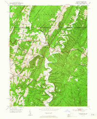 Flintstone Maryland Historical topographic map, 1:24000 scale, 7.5 X 7.5 Minute, Year 1951