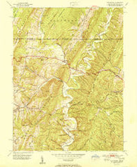 Flintstone Maryland Historical topographic map, 1:24000 scale, 7.5 X 7.5 Minute, Year 1951