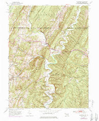 Flintstone Maryland Historical topographic map, 1:24000 scale, 7.5 X 7.5 Minute, Year 1950