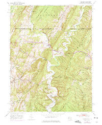 Flintstone Maryland Historical topographic map, 1:24000 scale, 7.5 X 7.5 Minute, Year 1950