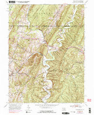 Flintstone Maryland Historical topographic map, 1:24000 scale, 7.5 X 7.5 Minute, Year 1950