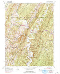 Flintstone Maryland Historical topographic map, 1:24000 scale, 7.5 X 7.5 Minute, Year 1950