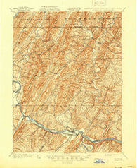 Flintstone Maryland Historical topographic map, 1:62500 scale, 15 X 15 Minute, Year 1900