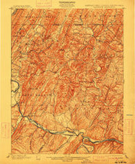Flintstone Maryland Historical topographic map, 1:62500 scale, 15 X 15 Minute, Year 1900