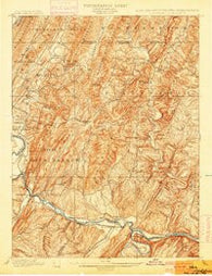Flintstone Maryland Historical topographic map, 1:62500 scale, 15 X 15 Minute, Year 1900