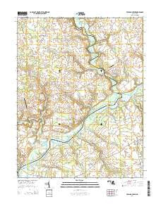 Fowling Creek Maryland Historical topographic map, 1:24000 scale, 7.5 X 7.5 Minute, Year 2014