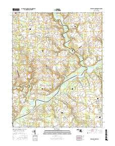 Fowling Creek Maryland Current topographic map, 1:24000 scale, 7.5 X 7.5 Minute, Year 2017