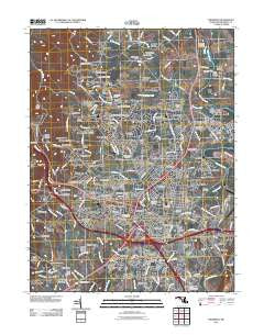 Frederick Maryland Historical topographic map, 1:24000 scale, 7.5 X 7.5 Minute, Year 2011