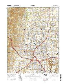 Frederick Maryland Historical topographic map, 1:24000 scale, 7.5 X 7.5 Minute, Year 2014