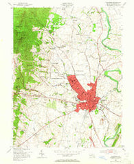 Frederick Maryland Historical topographic map, 1:24000 scale, 7.5 X 7.5 Minute, Year 1953