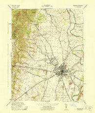 Frederick Maryland Historical topographic map, 1:31680 scale, 7.5 X 7.5 Minute, Year 1944