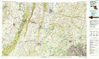 Frederick Maryland Historical topographic map, 1:100000 scale, 30 X 60 Minute, Year 1984
