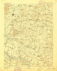 Frederick Maryland Historical topographic map, 1:125000 scale, 30 X 30 Minute, Year 1893