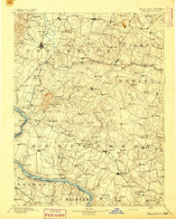 Frederick Maryland Historical topographic map, 1:125000 scale, 30 X 30 Minute, Year 1894