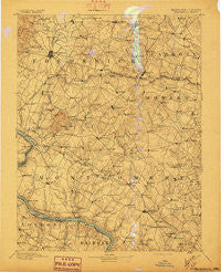 Frederick Maryland Historical topographic map, 1:125000 scale, 30 X 30 Minute, Year 1894