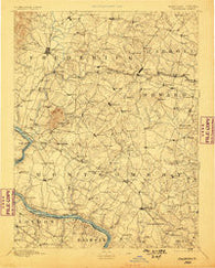 Frederick Maryland Historical topographic map, 1:125000 scale, 30 X 30 Minute, Year 1894
