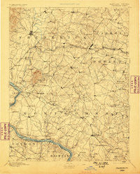 Frederick Maryland Historical topographic map, 1:125000 scale, 30 X 30 Minute, Year 1894