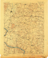 Frederick Maryland Historical topographic map, 1:125000 scale, 30 X 30 Minute, Year 1894