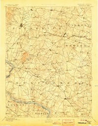 Frederick Maryland Historical topographic map, 1:125000 scale, 30 X 30 Minute, Year 1894
