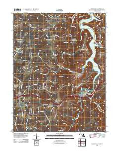 Friendsville Maryland Historical topographic map, 1:24000 scale, 7.5 X 7.5 Minute, Year 2011