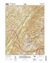 Frostburg Maryland Historical topographic map, 1:24000 scale, 7.5 X 7.5 Minute, Year 2014