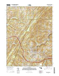 Frostburg Maryland Historical topographic map, 1:24000 scale, 7.5 X 7.5 Minute, Year 2014