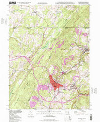 Frostburg Maryland Historical topographic map, 1:24000 scale, 7.5 X 7.5 Minute, Year 1998