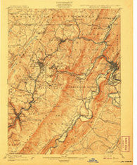 Frostburg Maryland Historical topographic map, 1:62500 scale, 15 X 15 Minute, Year 1908
