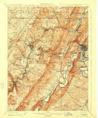Frostburg Maryland Historical topographic map, 1:62500 scale, 15 X 15 Minute, Year 1908