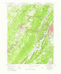 Frostburg Maryland Historical topographic map, 1:62500 scale, 15 X 15 Minute, Year 1951