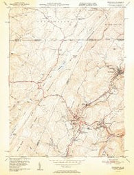 Frostburg Maryland Historical topographic map, 1:24000 scale, 7.5 X 7.5 Minute, Year 1951