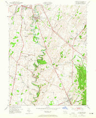 Funkstown Maryland Historical topographic map, 1:24000 scale, 7.5 X 7.5 Minute, Year 1953