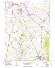 Funkstown Maryland Historical topographic map, 1:24000 scale, 7.5 X 7.5 Minute, Year 1953