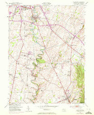 Funkstown Maryland Historical topographic map, 1:24000 scale, 7.5 X 7.5 Minute, Year 1953
