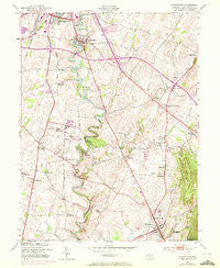 Funkstown Maryland Historical topographic map, 1:24000 scale, 7.5 X 7.5 Minute, Year 1953