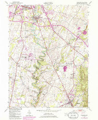 Funkstown Maryland Historical topographic map, 1:24000 scale, 7.5 X 7.5 Minute, Year 1953