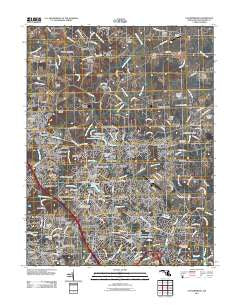 Gaithersburg Maryland Historical topographic map, 1:24000 scale, 7.5 X 7.5 Minute, Year 2011