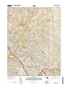 Gaithersburg Maryland Historical topographic map, 1:24000 scale, 7.5 X 7.5 Minute, Year 2014