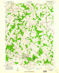 Gaithersburg Maryland Historical topographic map, 1:24000 scale, 7.5 X 7.5 Minute, Year 1945