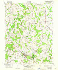 Gaithersburg Maryland Historical topographic map, 1:24000 scale, 7.5 X 7.5 Minute, Year 1945