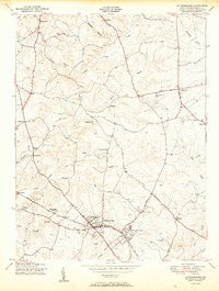 Gaithersburg Maryland Historical topographic map, 1:24000 scale, 7.5 X 7.5 Minute, Year 1950