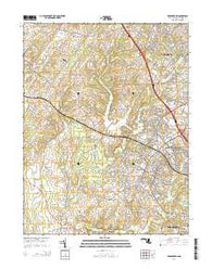 Germantown Maryland Historical topographic map, 1:24000 scale, 7.5 X 7.5 Minute, Year 2014
