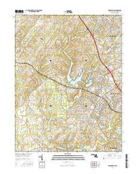 Germantown Maryland Current topographic map, 1:24000 scale, 7.5 X 7.5 Minute, Year 2016