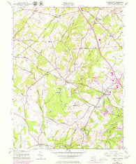 Germantown Maryland Historical topographic map, 1:24000 scale, 7.5 X 7.5 Minute, Year 1953