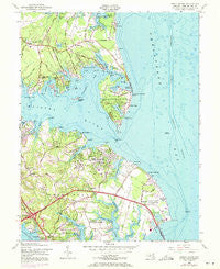 Gibson Island Maryland Historical topographic map, 1:24000 scale, 7.5 X 7.5 Minute, Year 1954
