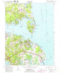 Gibson Island Maryland Historical topographic map, 1:24000 scale, 7.5 X 7.5 Minute, Year 1954