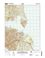 Gibson Island Maryland Current topographic map, 1:24000 scale, 7.5 X 7.5 Minute, Year 2017