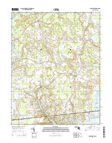 Girdletree Maryland Historical topographic map, 1:24000 scale, 7.5 X 7.5 Minute, Year 2014